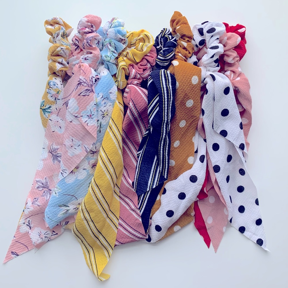 Hair Scrunchies NWOT - set of 10